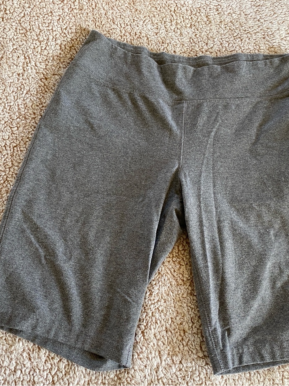 exertek Charcoal Gray High-Rise Bike Shorts